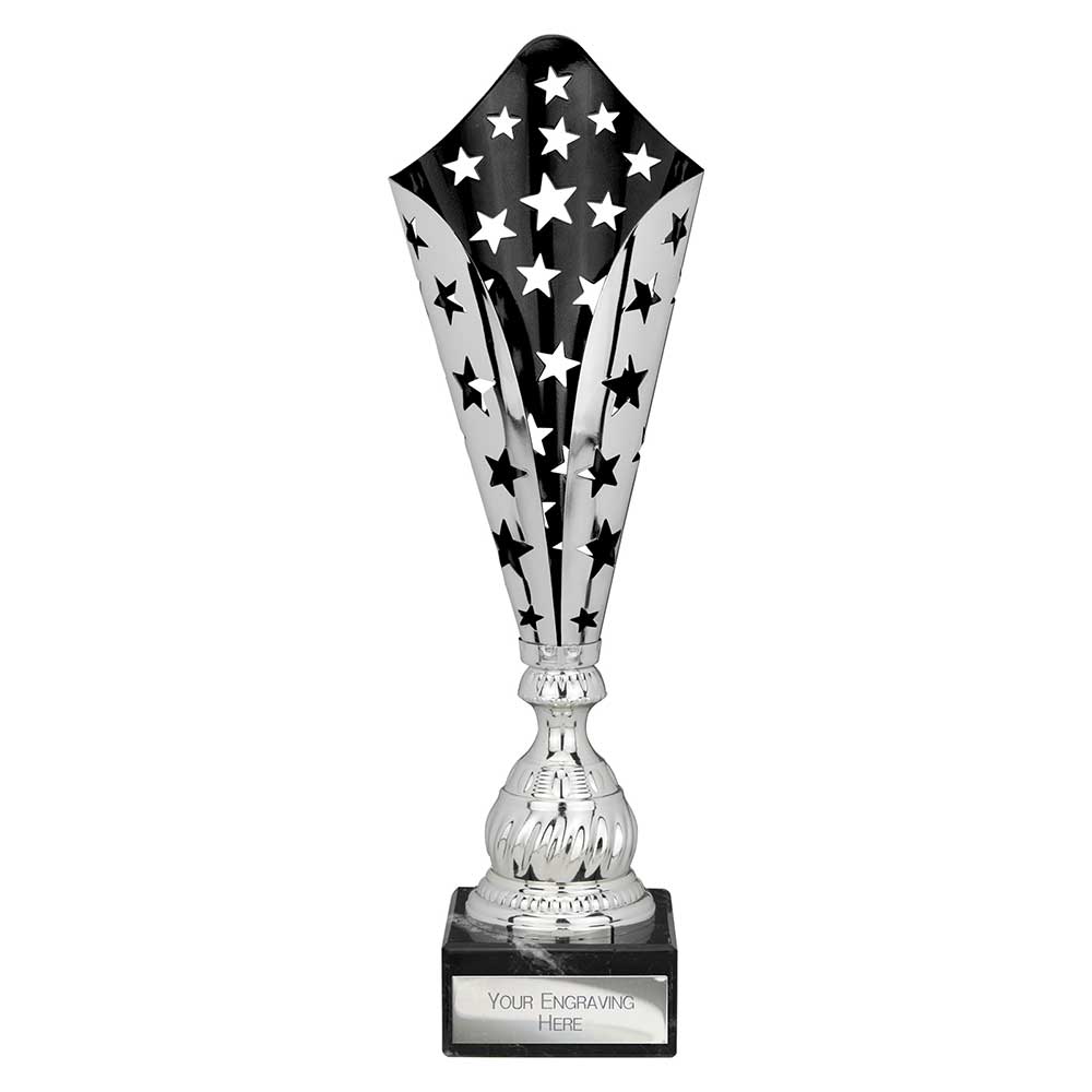 Galaxy Laser Trophy Silver & Black 440mm