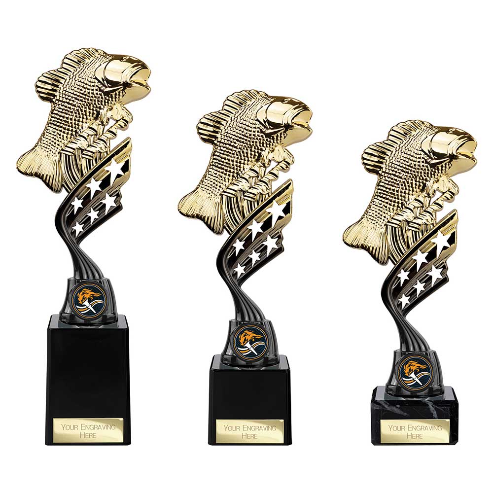 Innov8 Angling Plastic Trophy Gold & Black 225mm