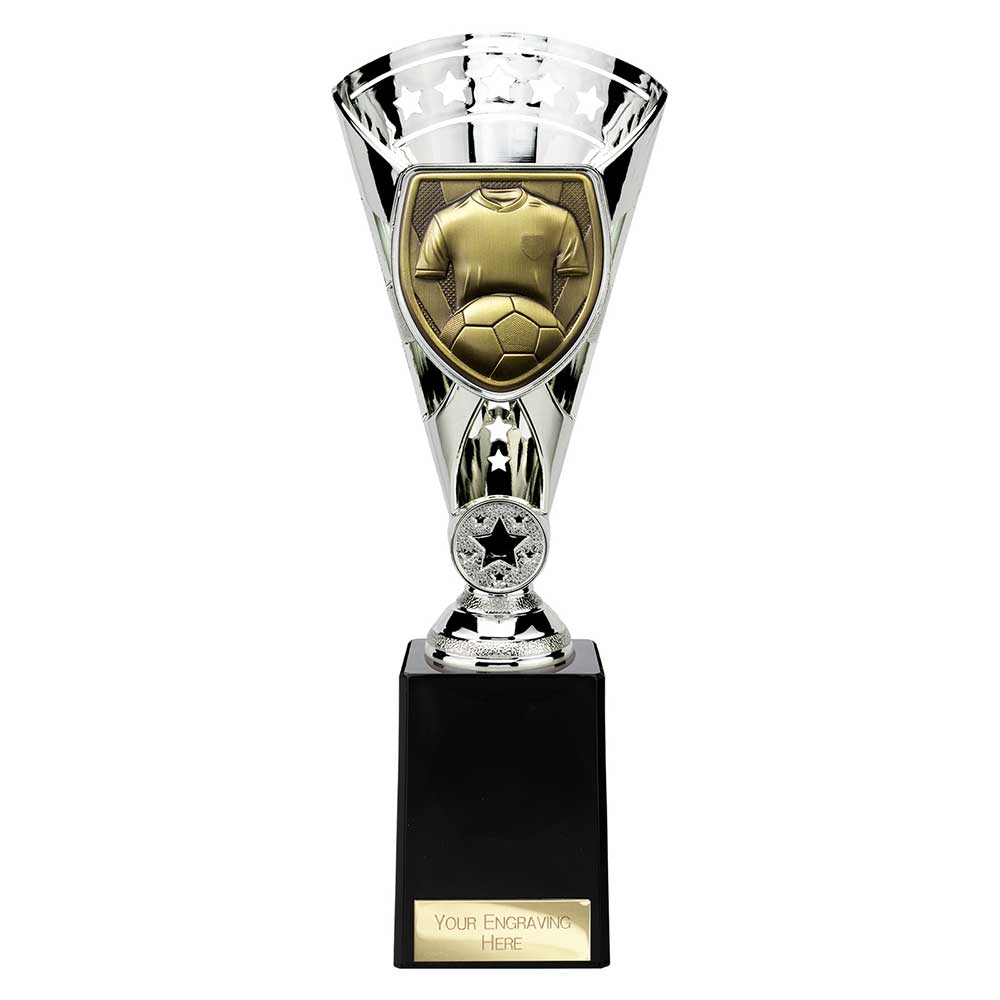 Cobra Star Cup Football Shirt & Ball Silver 255mm