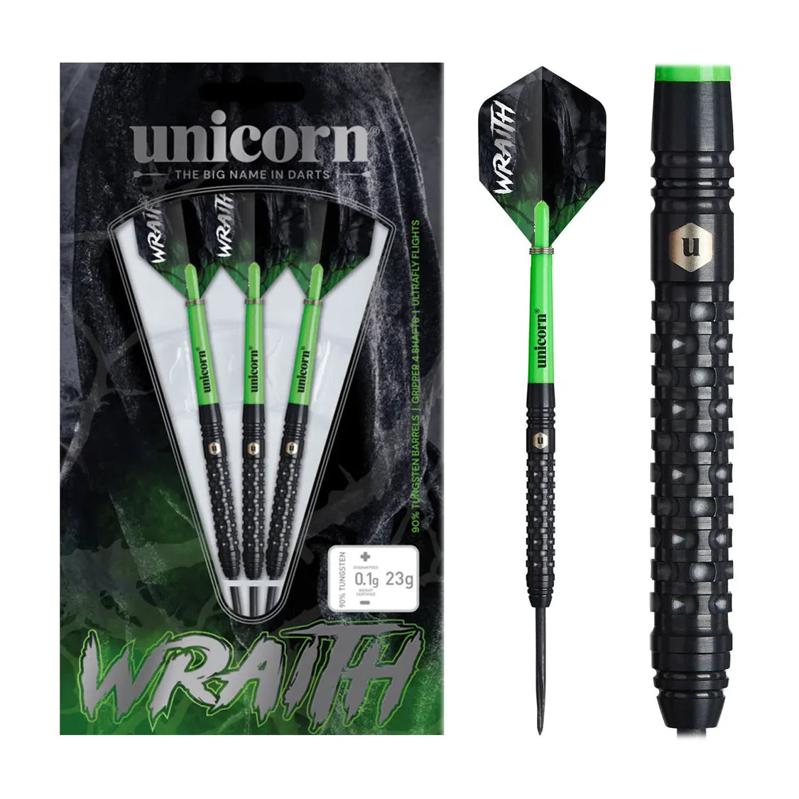 WRAITH STEEL TIP DART SET - 90% TUNGSTEN