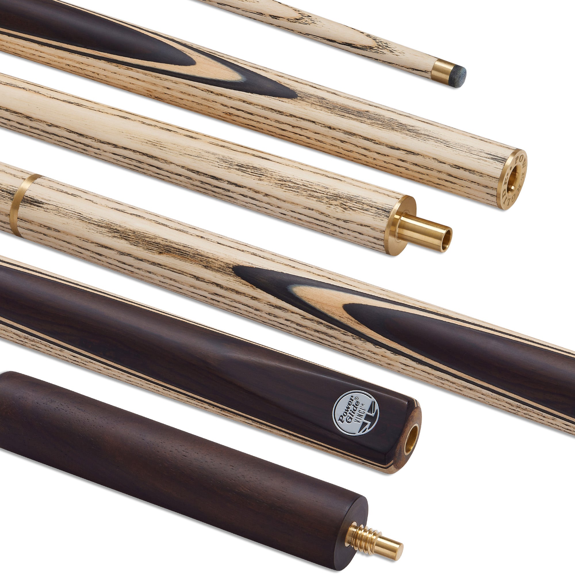 Powerglide Vinci Ash Snooker Cue 3/4 Split
