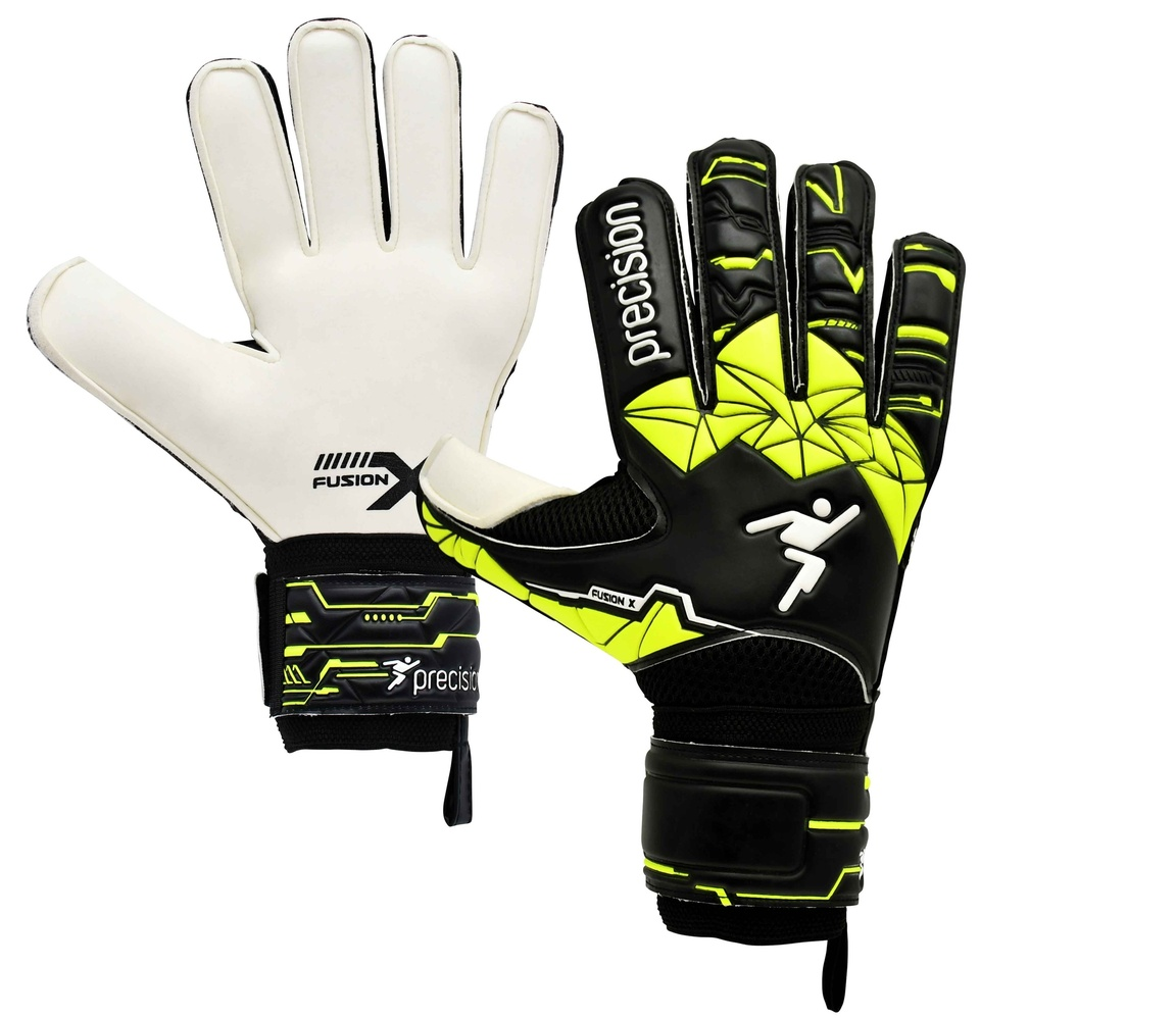 Precision Junior Fusion X Flat Cut Finger Protect GK Gloves