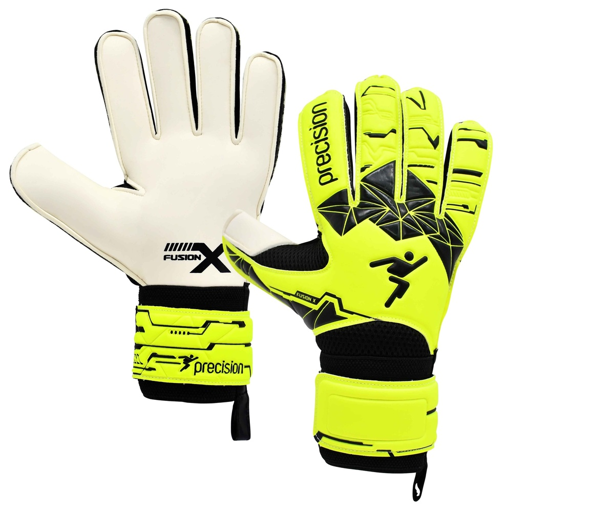 Precision Junior Fusion X Flat Cut Essential GK Gloves