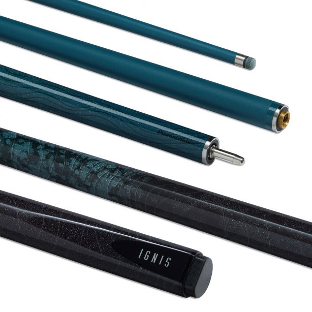 IGNIS CARBON SNOOKER CUE 2 PIECE 57 INCH 10MM TIP-BLACK