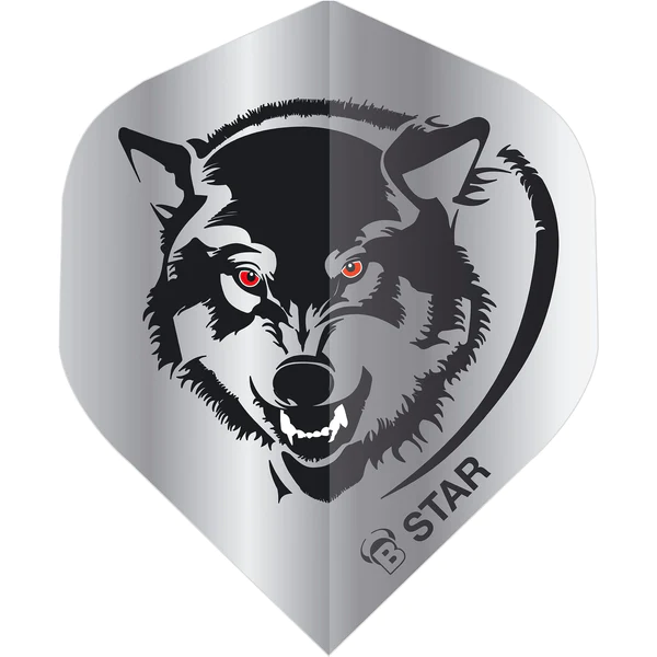 BULLS Darts - BULL'S B-Star Dart Flights - 100 Micron - A-Std - Wolf
