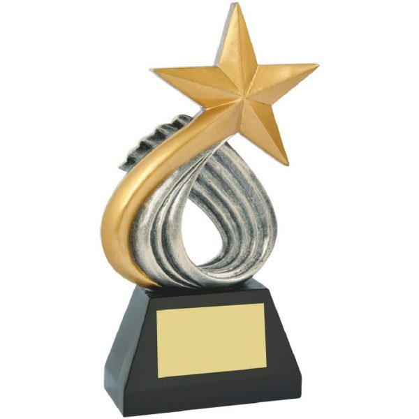 Resin Gold Star Sculpture